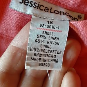 Jessica london peach long lined skirt